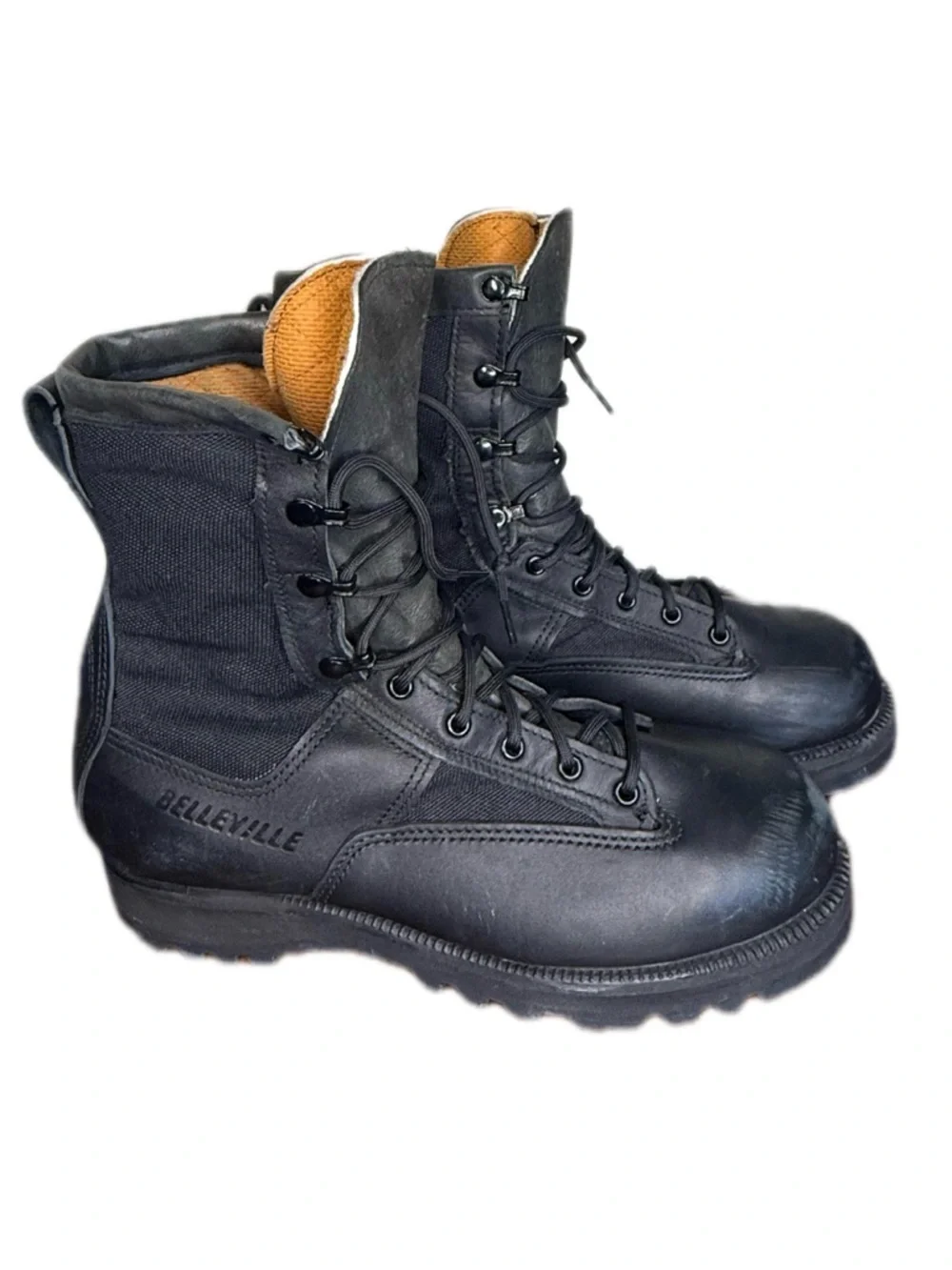 Belleville Men’s 9 (women 10/11) 700 Model Black Leather Tactical Lace-Up Boots